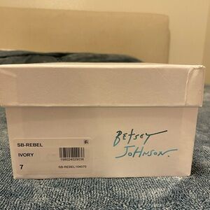 Betsy Johnson White Heels